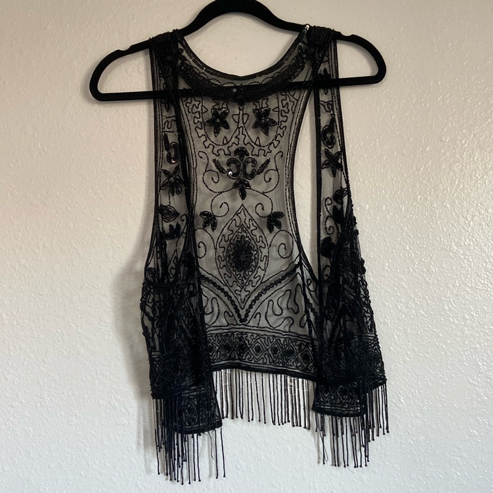 Urban outfitters kimchi blue beaded vest